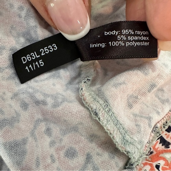 The Limited Pink Soft Sage Strapless Maxi Dress – Paisley Print Size Small - Picture 14 of 15